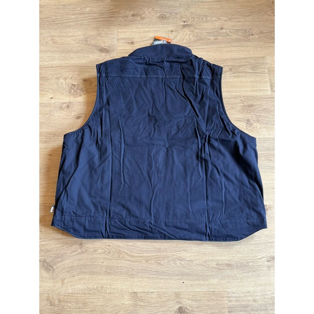 Carhartt Men's 103387 Flame-Resistant Cat 3 Quick Duck Vest Navy Blue 4XL - Picture 9 of 9